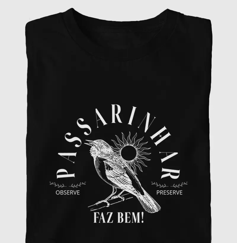 Passarinhar Faz Bem Branco Oversized