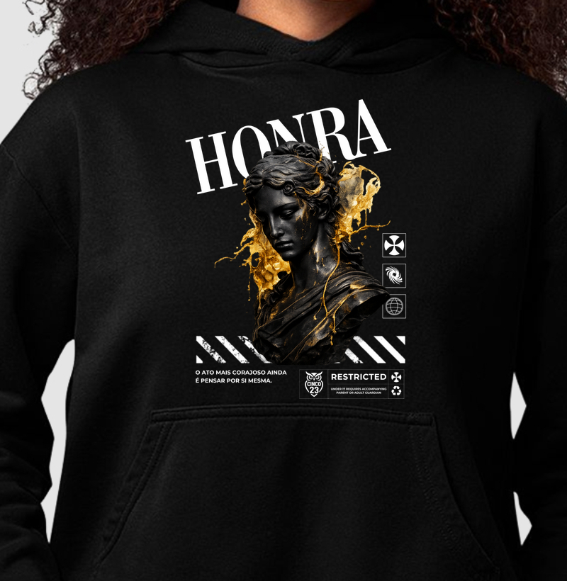 Moletom Canguru Feminino: Honra