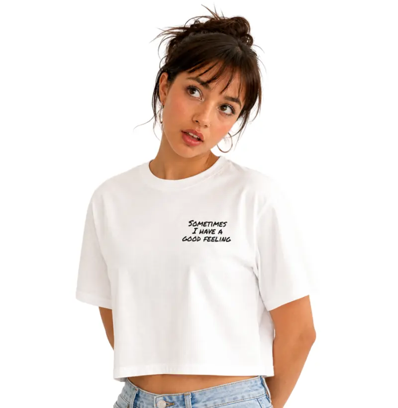 SOMETIMES — Camiseta Cropped