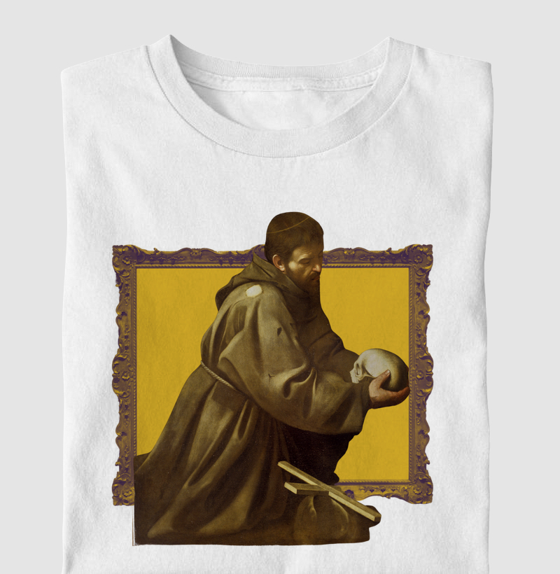 Camiseta Memento Mori: São Francisco de Assis