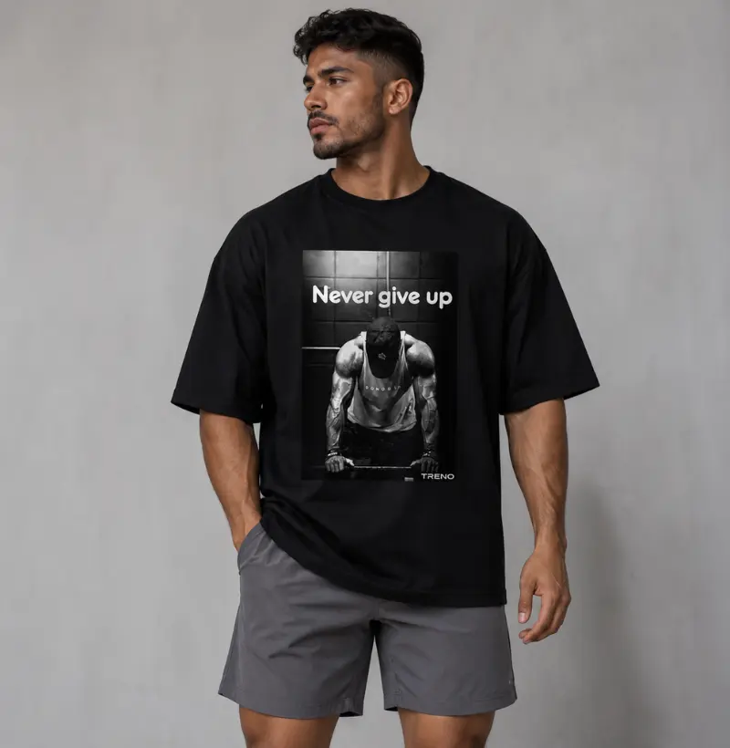 Camiseta Never Give Up – TRENO | Nunca Desista
