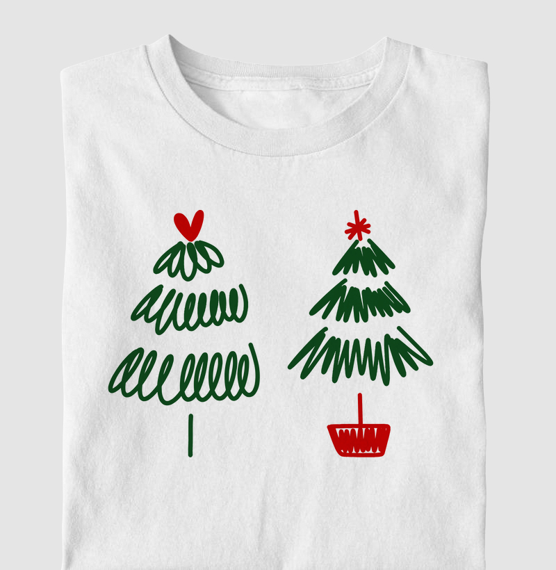 Camiseta Natal - Árvores - Camiseta Infantil