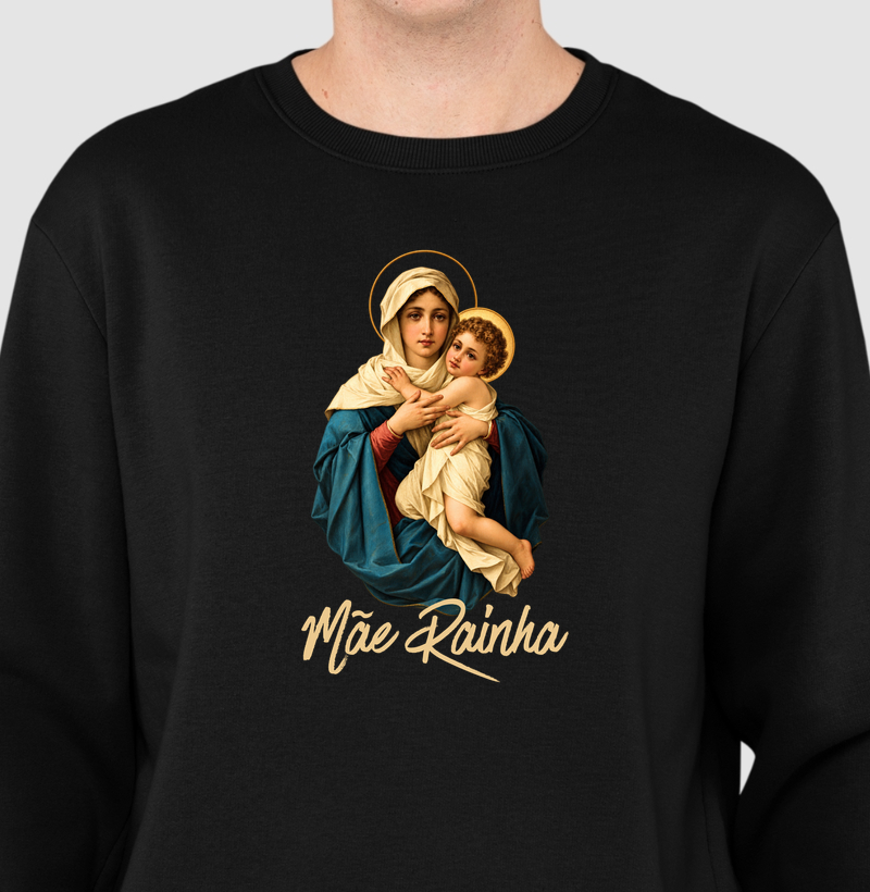 Suéter Moletom sem Capuz Católico Mãe Rainha de Schoenstatt - Suéter Moletom
