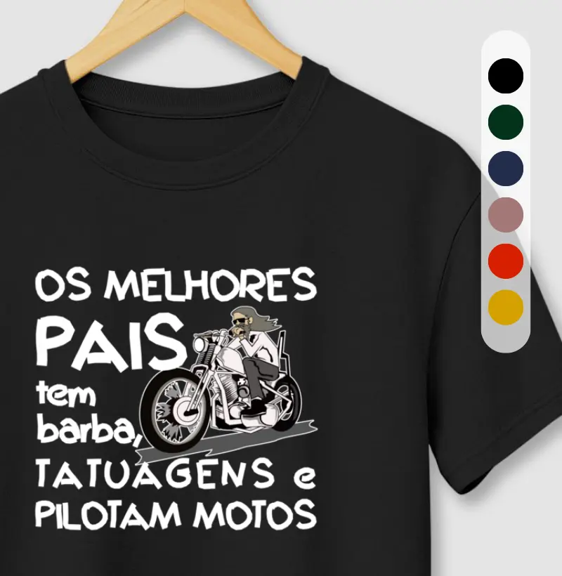 Os melhores pais tem barba, tatuagens e pilotam motos