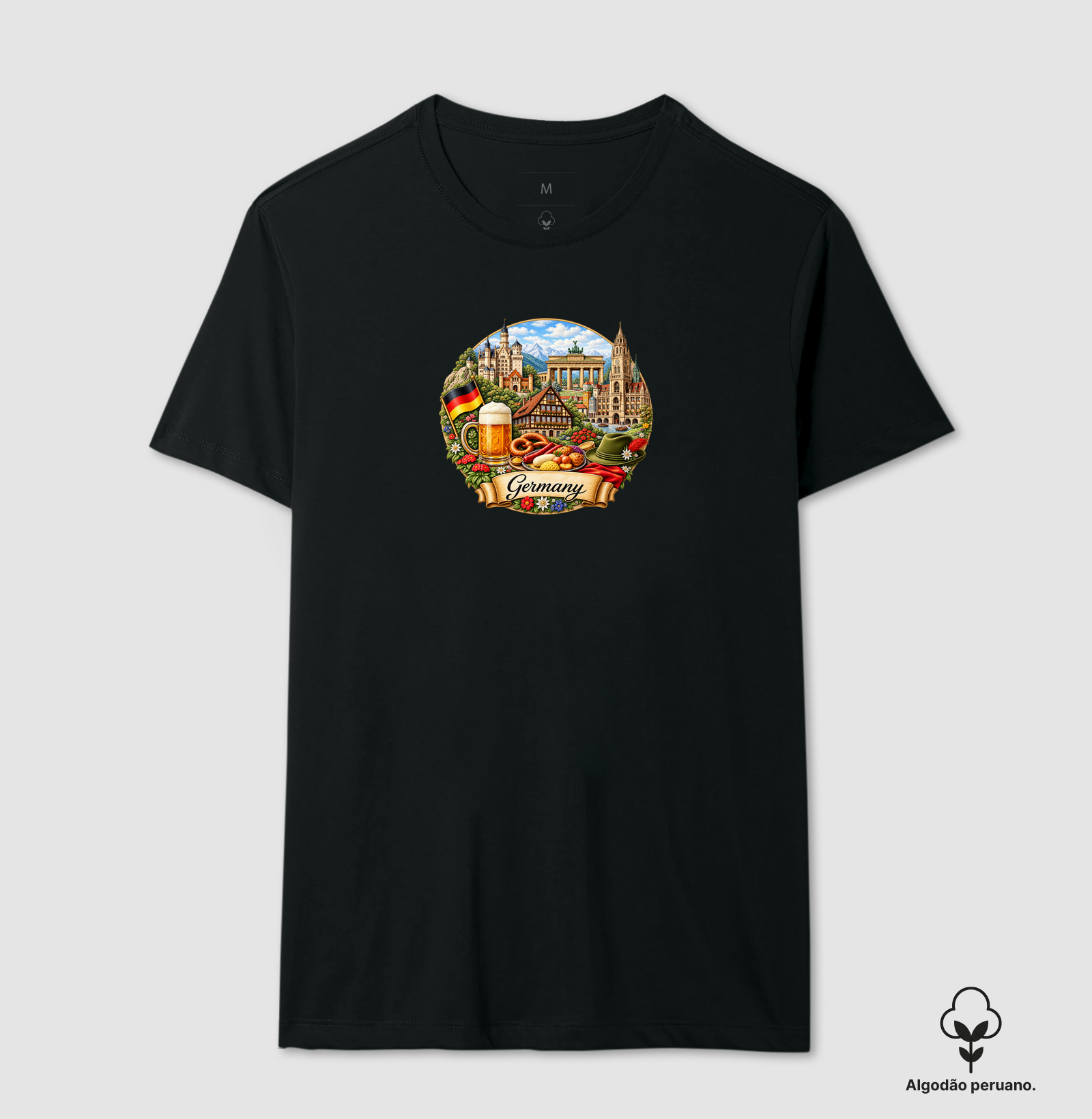 Germany  - Camiseta Algodão Peruano