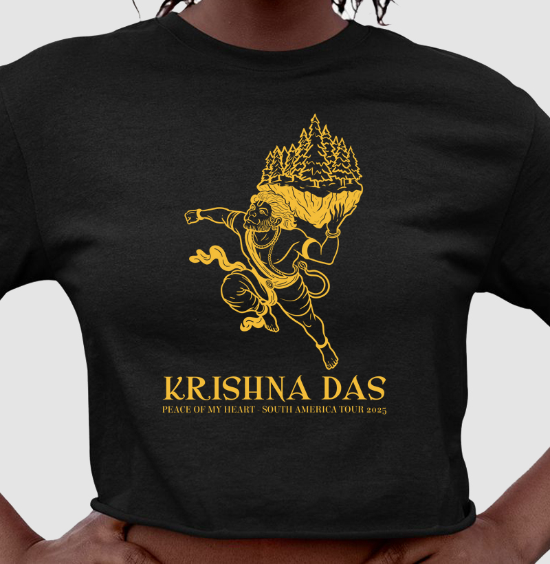 Hanuman Mountain - Cropped - Estampa Amarela