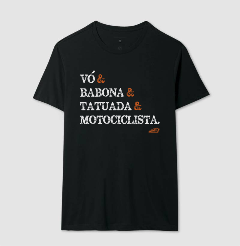Vó Babona Tatuada Motociclista 
