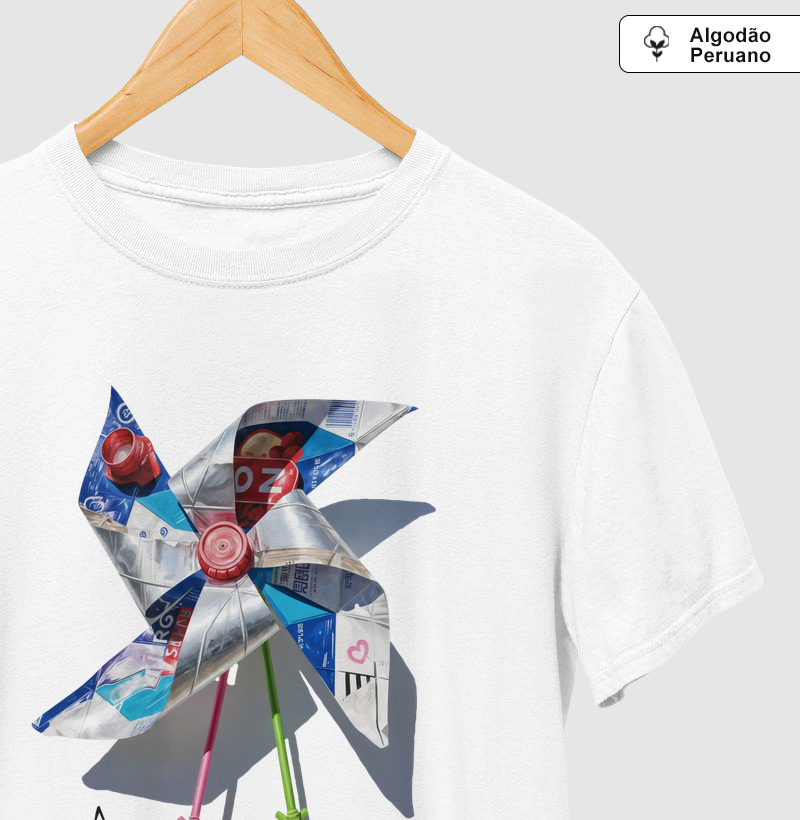 Camiseta Premium Algodão Peruano | Dadus Punto — Giro do Descarte (Tanguis, Catavento Reciclado, Streetwear Premium)