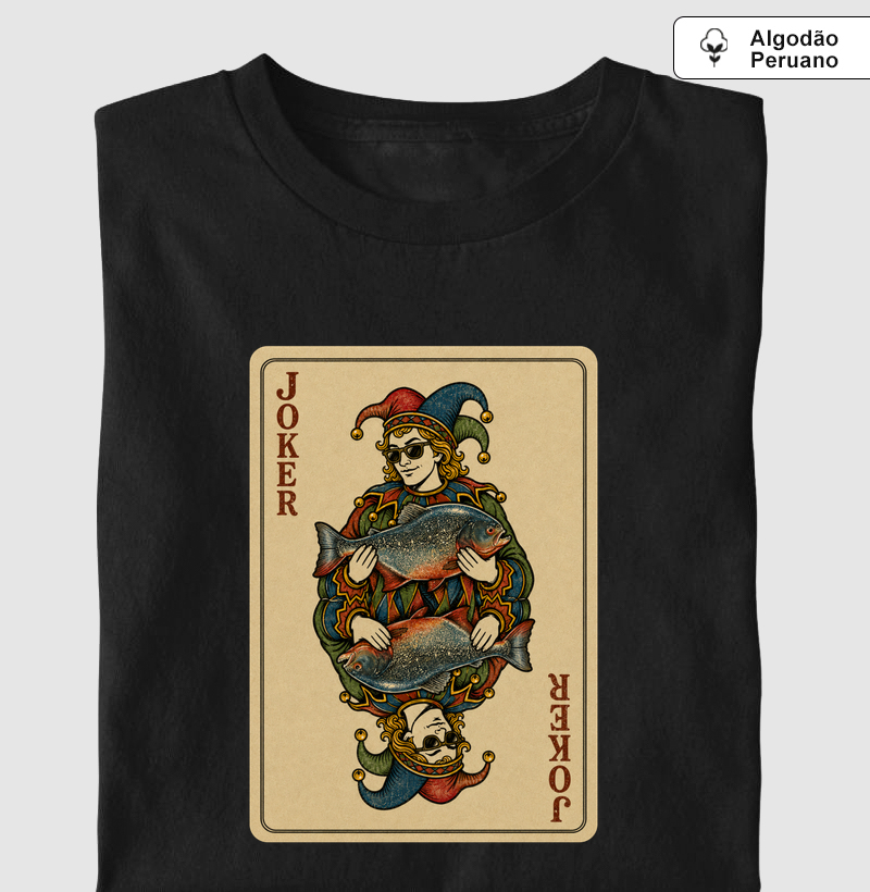 Coringa da Pesca 🎣 - Camiseta Algodão Peruano