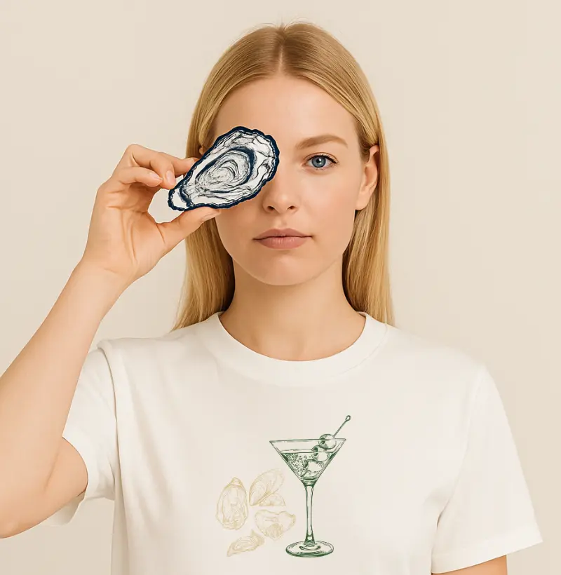 Camiseta Oyster & Drink Verde