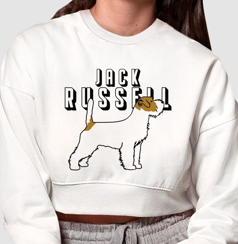 Moletom Cropped Jack Russell
