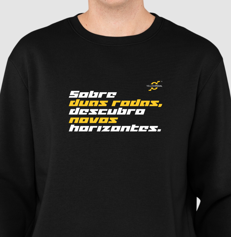 SUÉTER MOLETOM YELLOWPEDAL NOVOS HORIZONTES