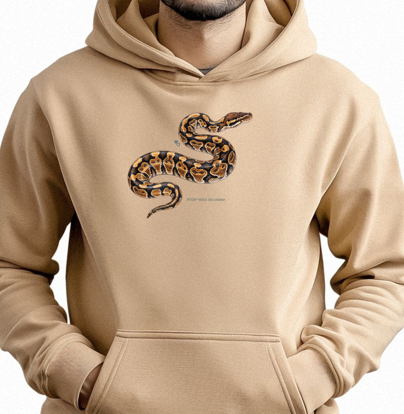 Répteis - Piton-bola-selvagem - Moletom Hoodie - Hoodie Moletom
