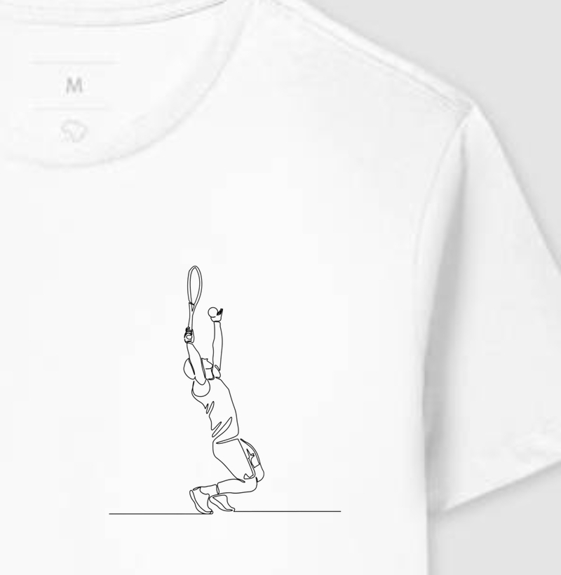 Tenista sacando (bolso)