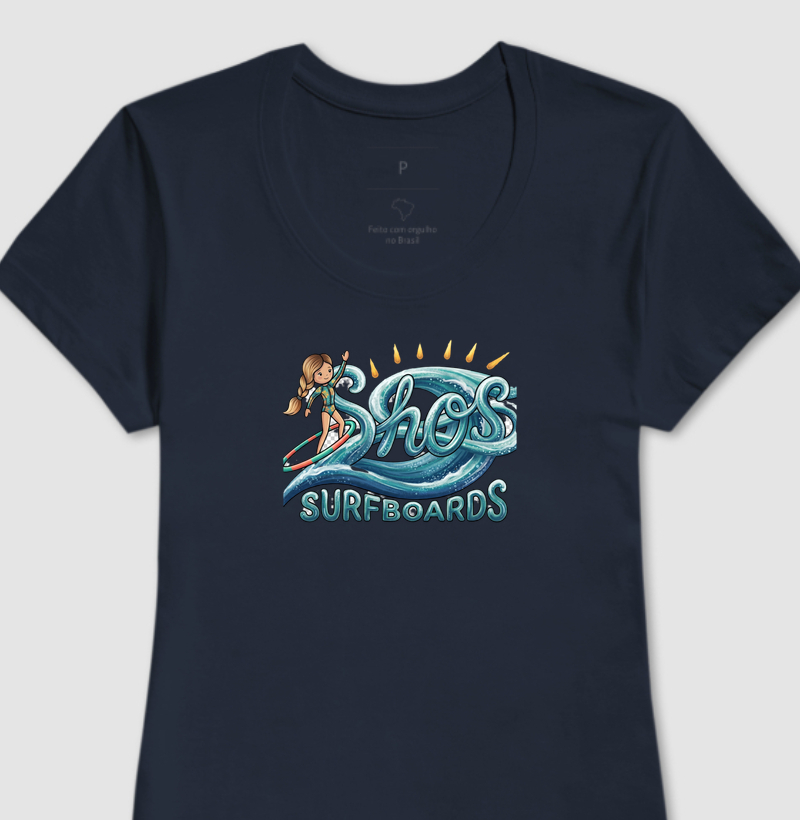 Shos surf girls onda azul