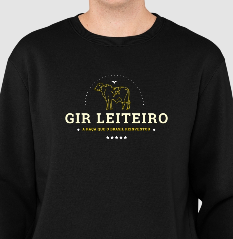 Gir Leiteiro - a raça reinventada no Brasil - Suéter Moletom