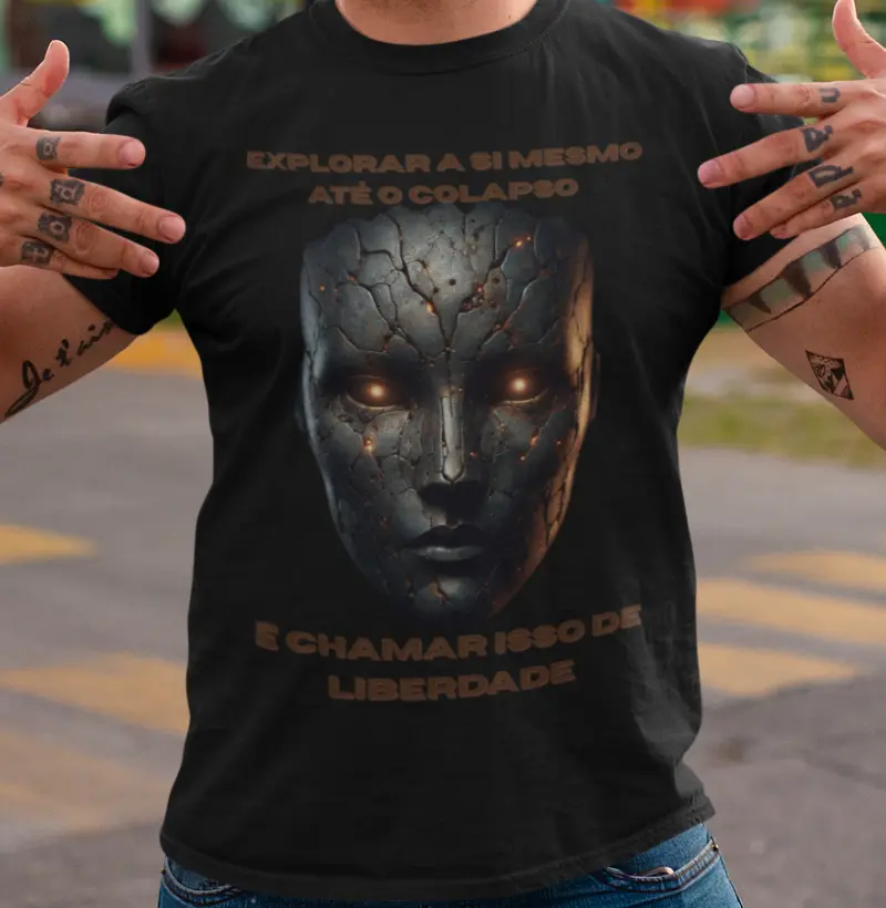 “Explorar a si mesmo até o colapso. E chamar isso de liberdade.”