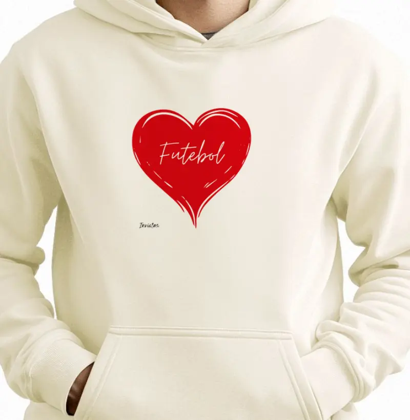 Hoodie Moletom - Futebol no Coração