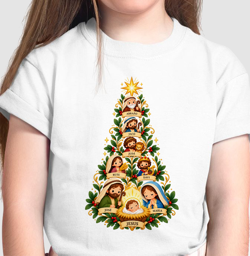 Árvore de Jessé | Genealogia de Jesus - Camiseta Infantil