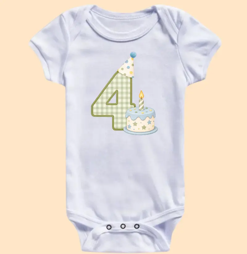 Meu quarto mês - Body Infantil