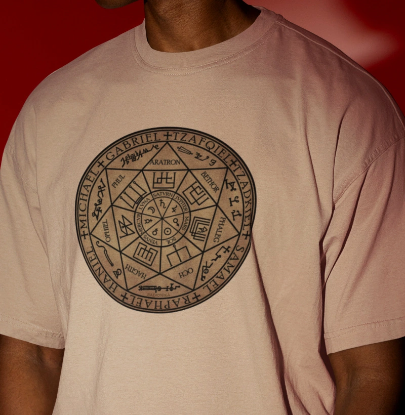 Camiseta Oversized Sete Arcanjos – Proteção Divina – Radiônica Unissex