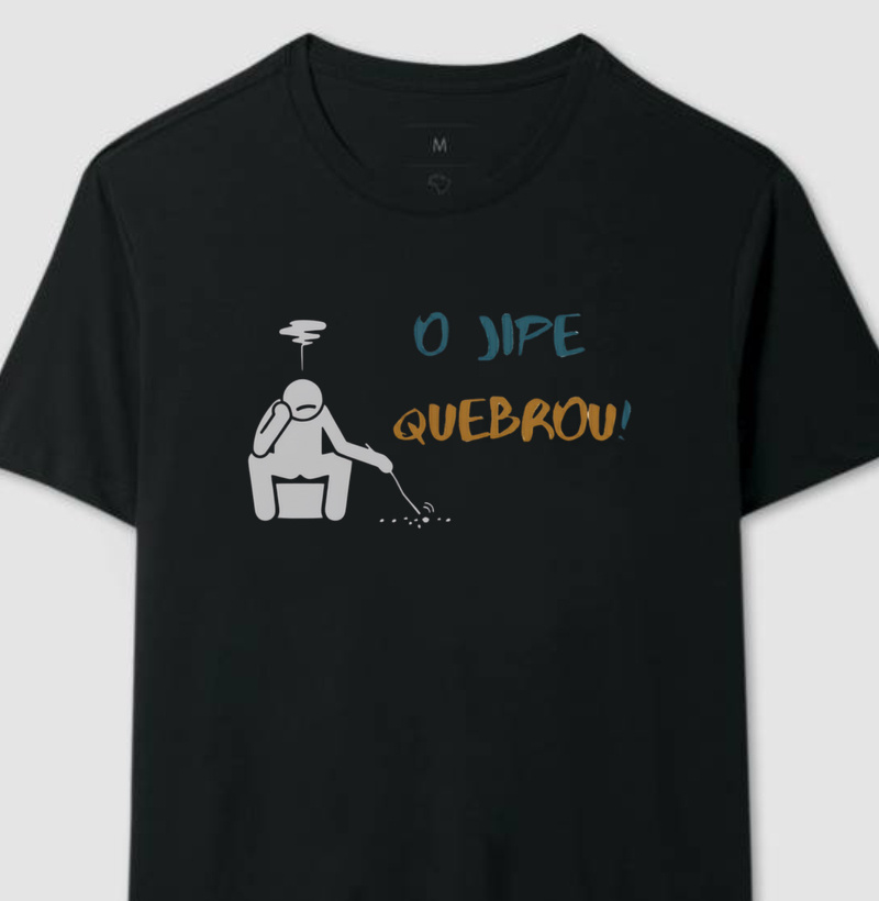 O jipe quebrou