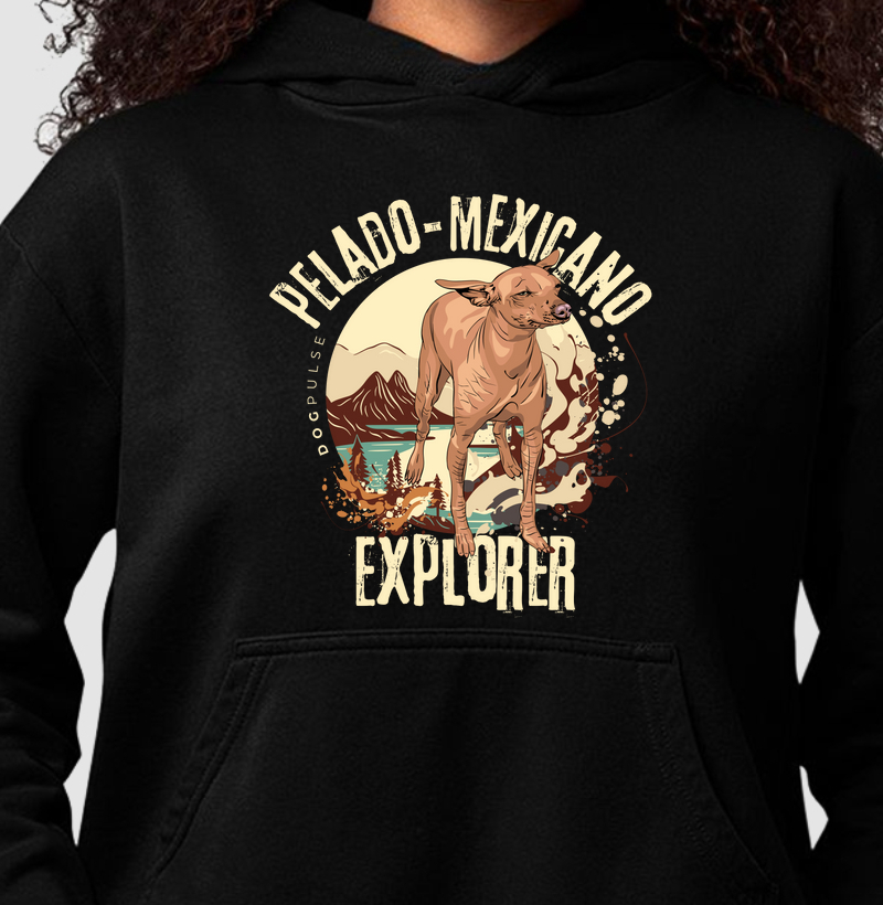 Hoodie Moletom Dog Pulse Pelado Mexicano Explorer – Ancient Nomad