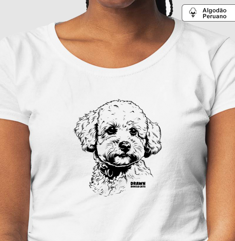 Poodle - Camiseta Algodão Peruano