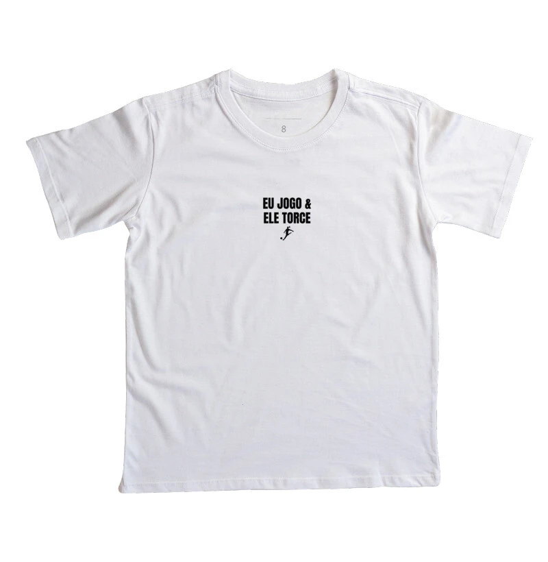 Camiseta Mini Eu Jogo, Ele Torce