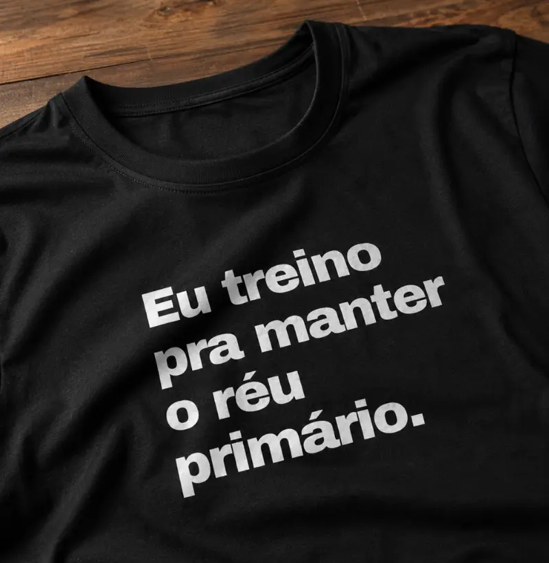 Eu treino pra manter o réu primário