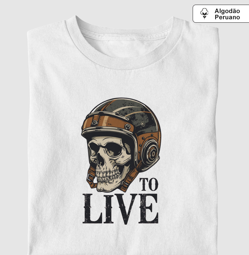 Camiseta Algodão Peruano - Ride to Live
