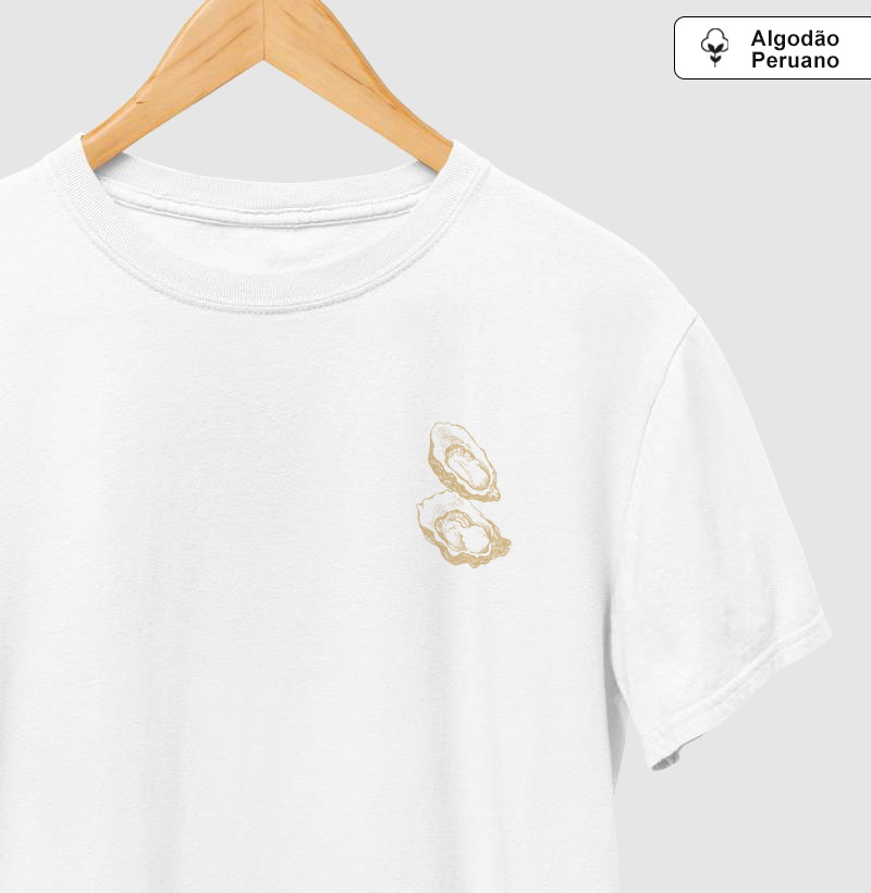 Camiseta Dupla de Ostras Bege