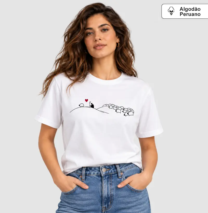Camiseta O Bom Pastor — Algodão Peruano