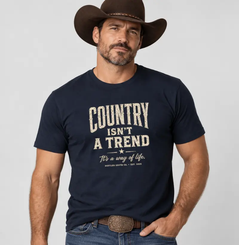 Camiseta Country Isn't A Trend | Dustler South Co.