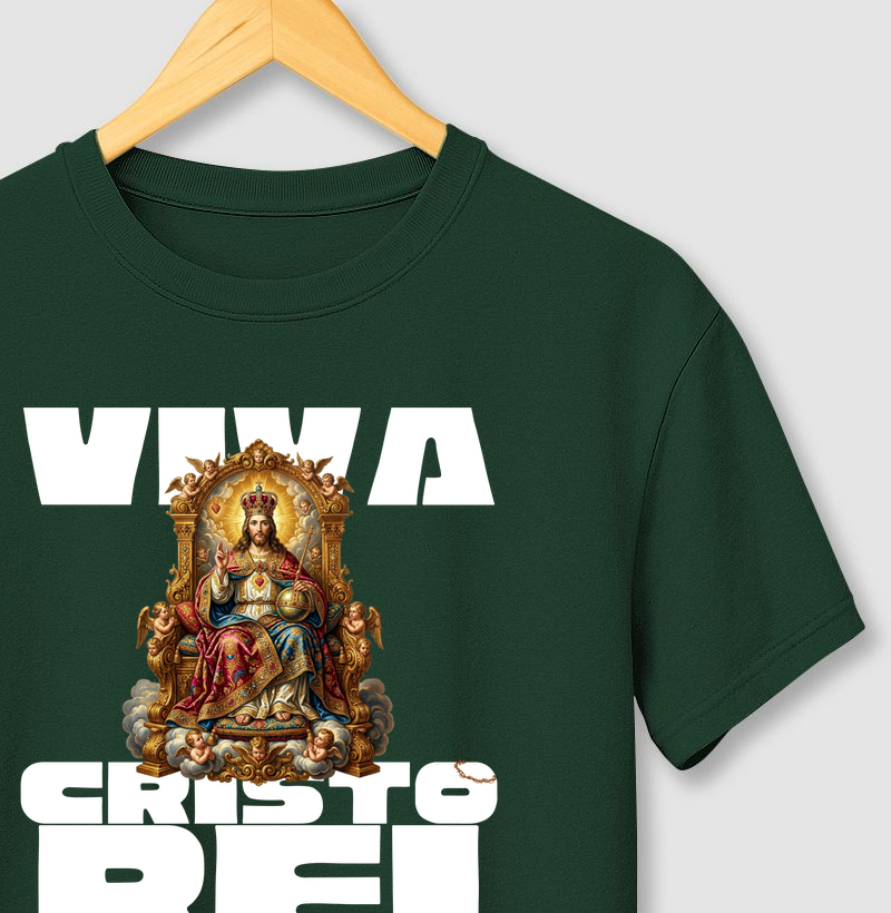 Viva Cristo Rei - Camiseta Católica