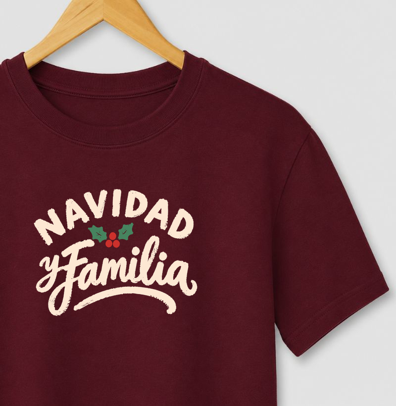 Navidad y Familia - Camiseta