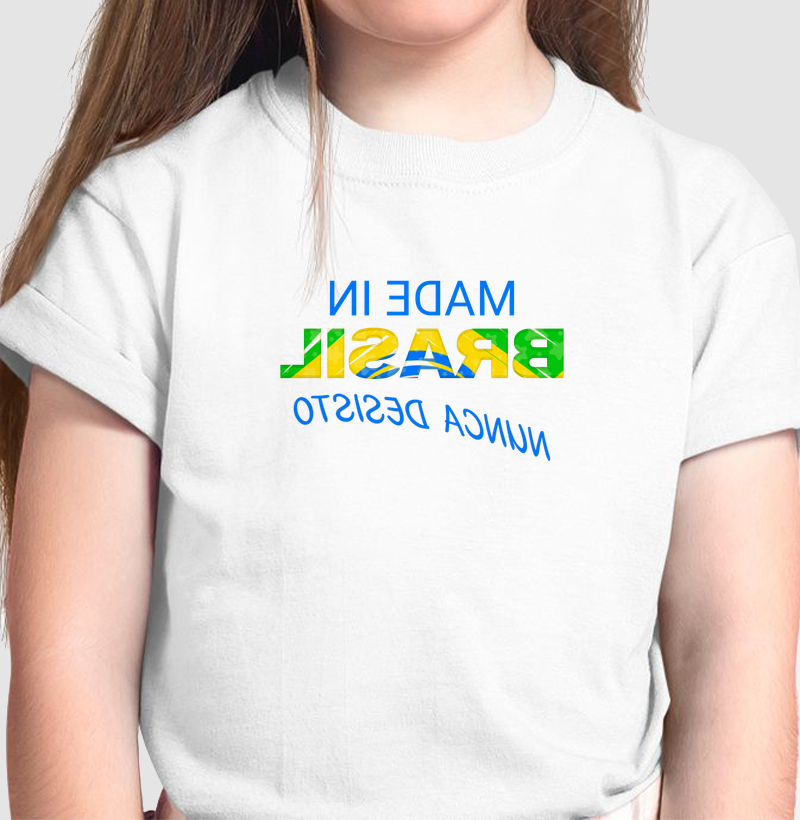 Brasileiro: Nunca Desisto - Camiseta Infantil