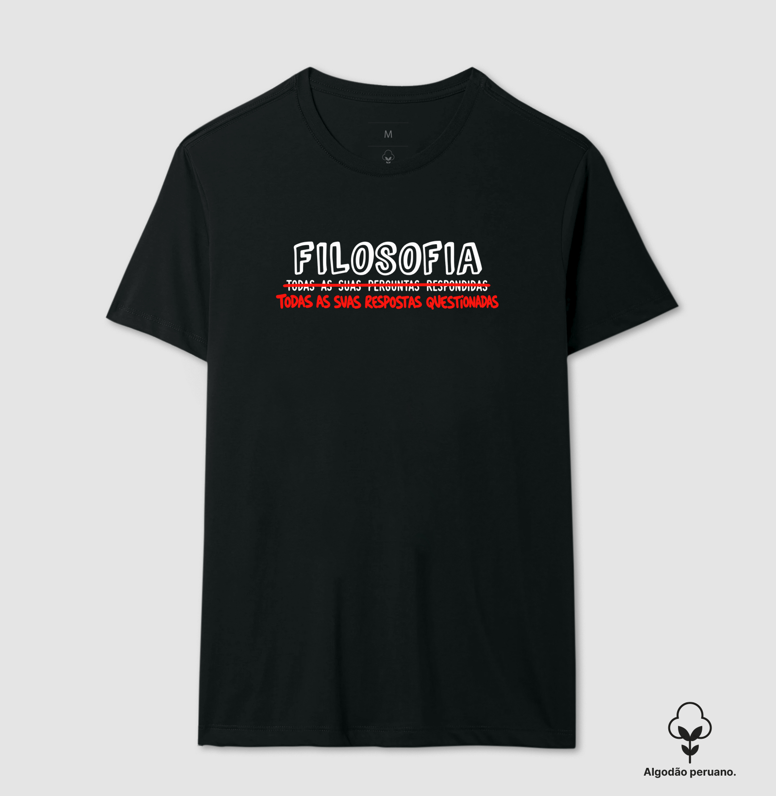 Filosofia — Respostas Questionadas - Camiseta Algodão Peruano