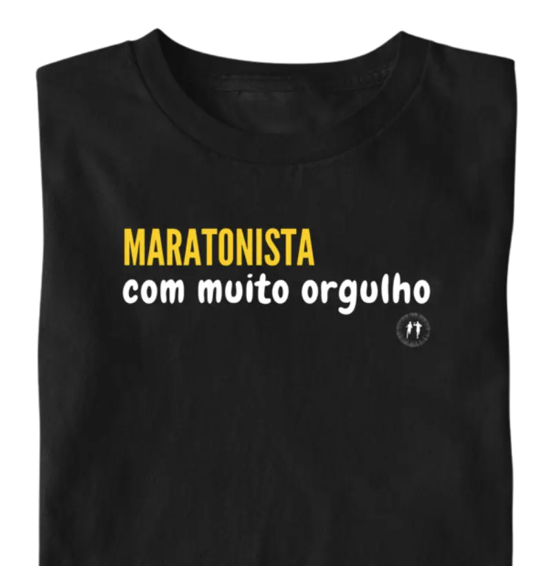 Maratonista com muito orgulho