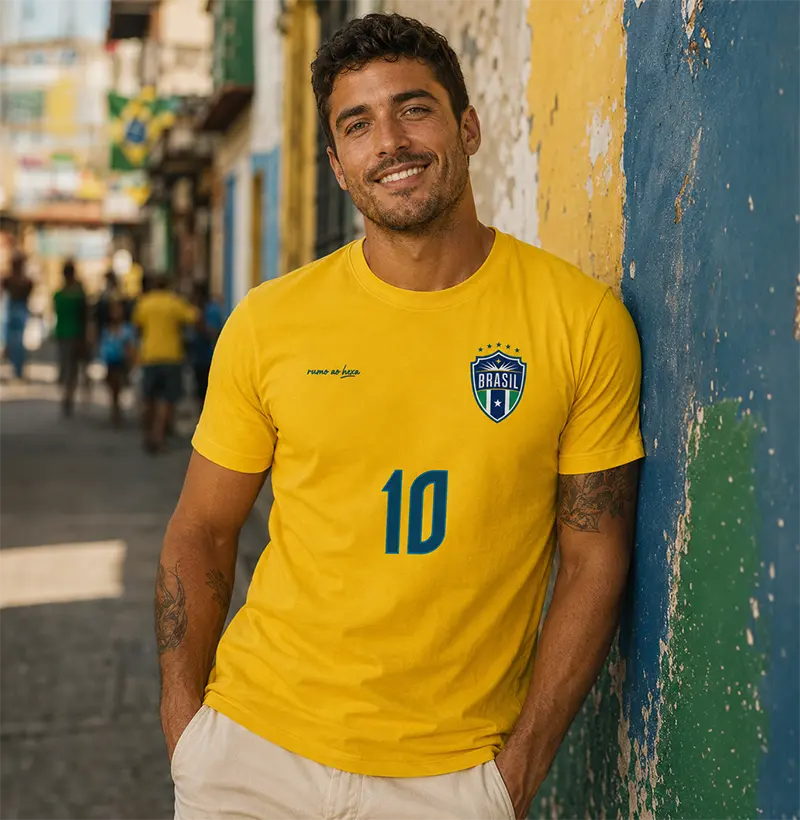Camiseta Rumo ao Hexa! - Amarela