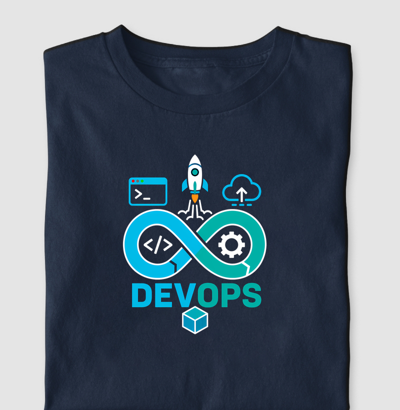Camiseta DevOps Infinity — Deploy, Automação e Cloud