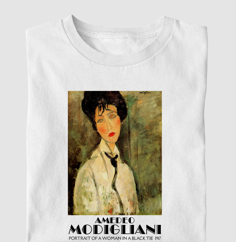 Portrait of a Woman in a Black Tie (1917) - Amedeo Modigliani