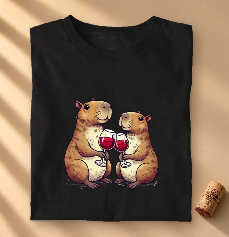 Camiseta Vinho - Brinde Capivara