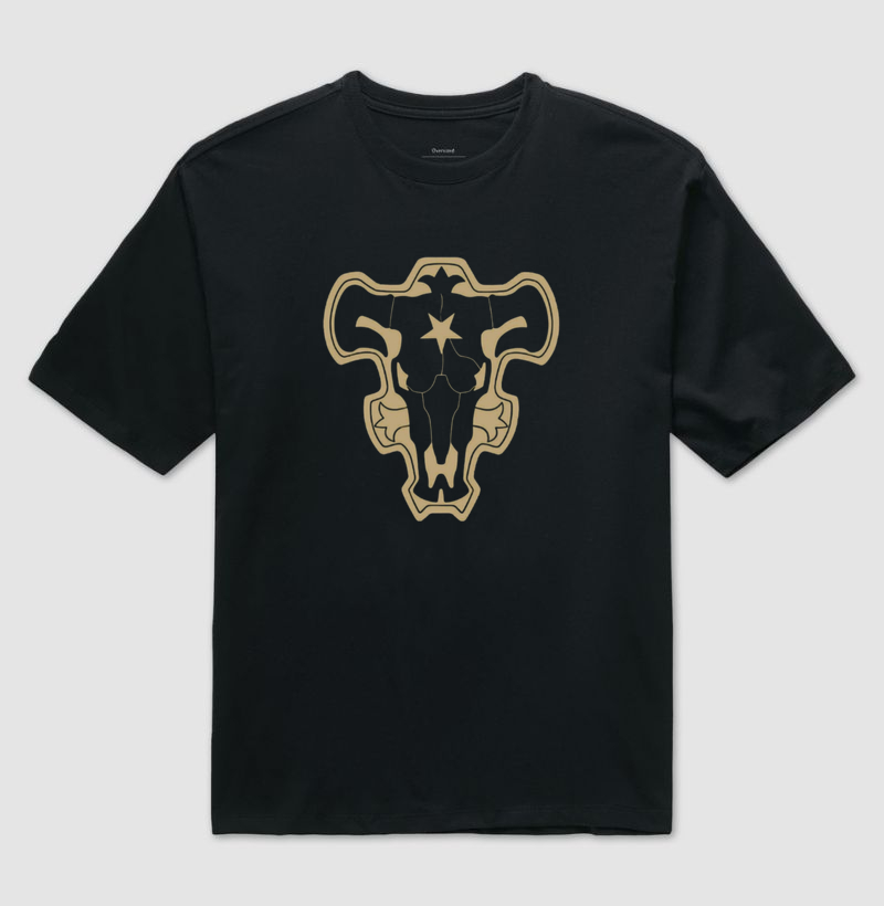 Camiseta Oversized - Touros Negros