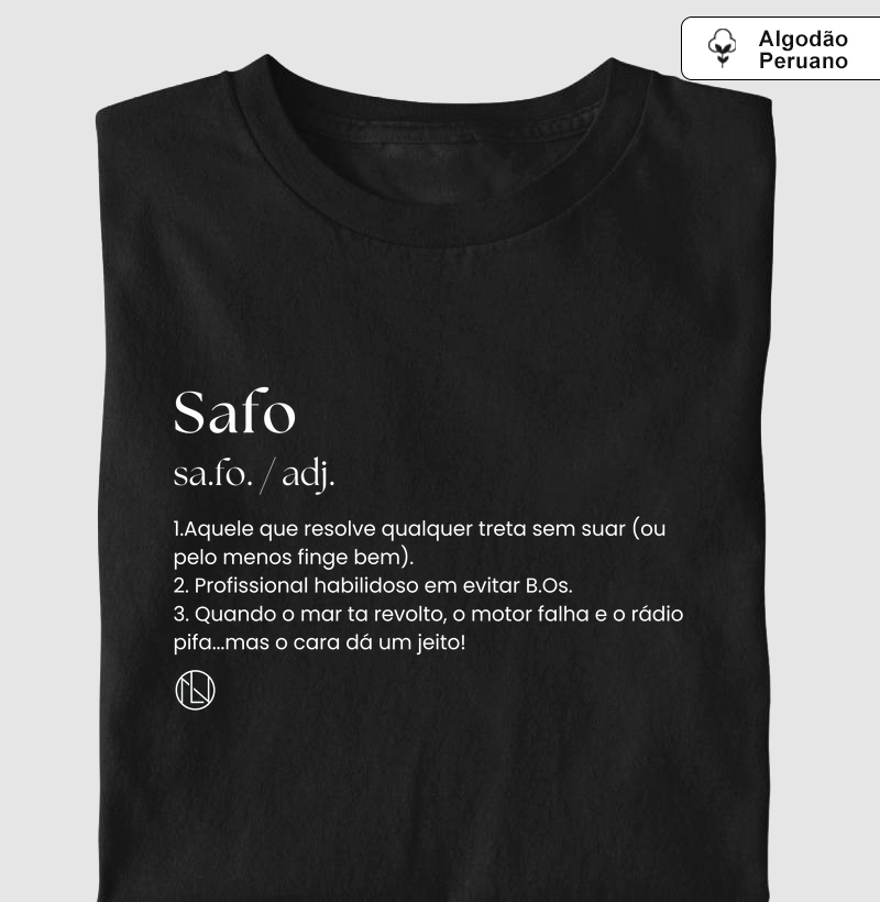 Camiseta algodão peruano Significado Safo