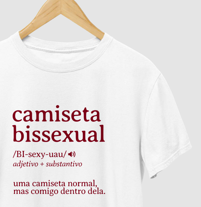 Camiseta bissexual