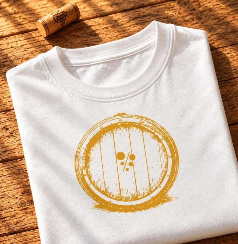 Camiseta Brasil de Vinhos - Barrica Amarela