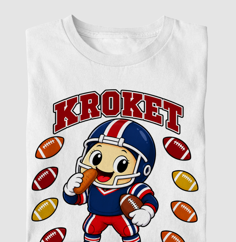 Egg Kroket : Futebol Americano  - Camiseta Infantil