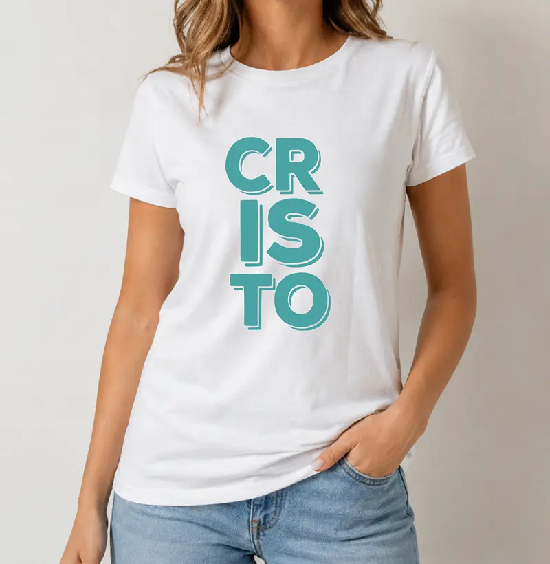 Camiseta Feminina Cristo