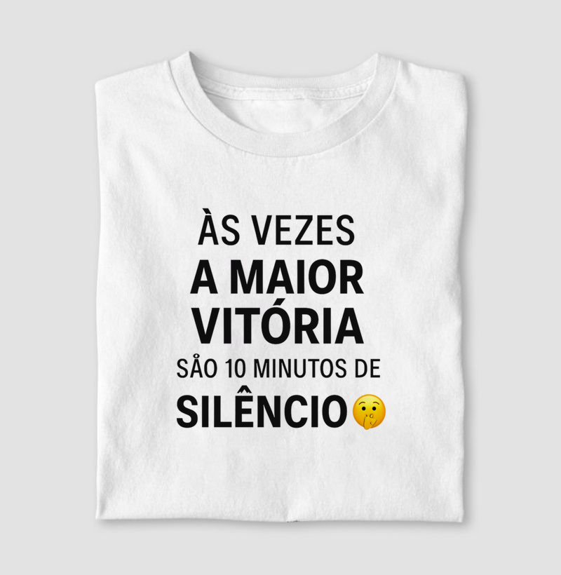 As vezes a maior vitória são 10 minutos de silêncio
